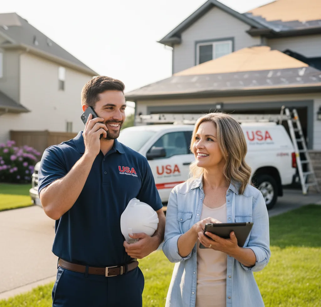 USA Roof Repair Experts customer support in Palmerton